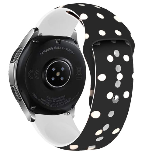 Print Silicone Strap, on a watch, 3/4 rear view