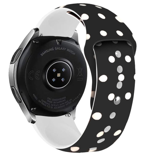 Print Silicone Strap, on a watch, 3/4 rear view