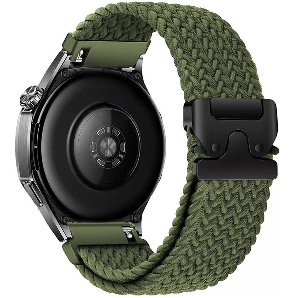 Garmin Forerunner 255 Braided Strap with P-Buckle (Green)