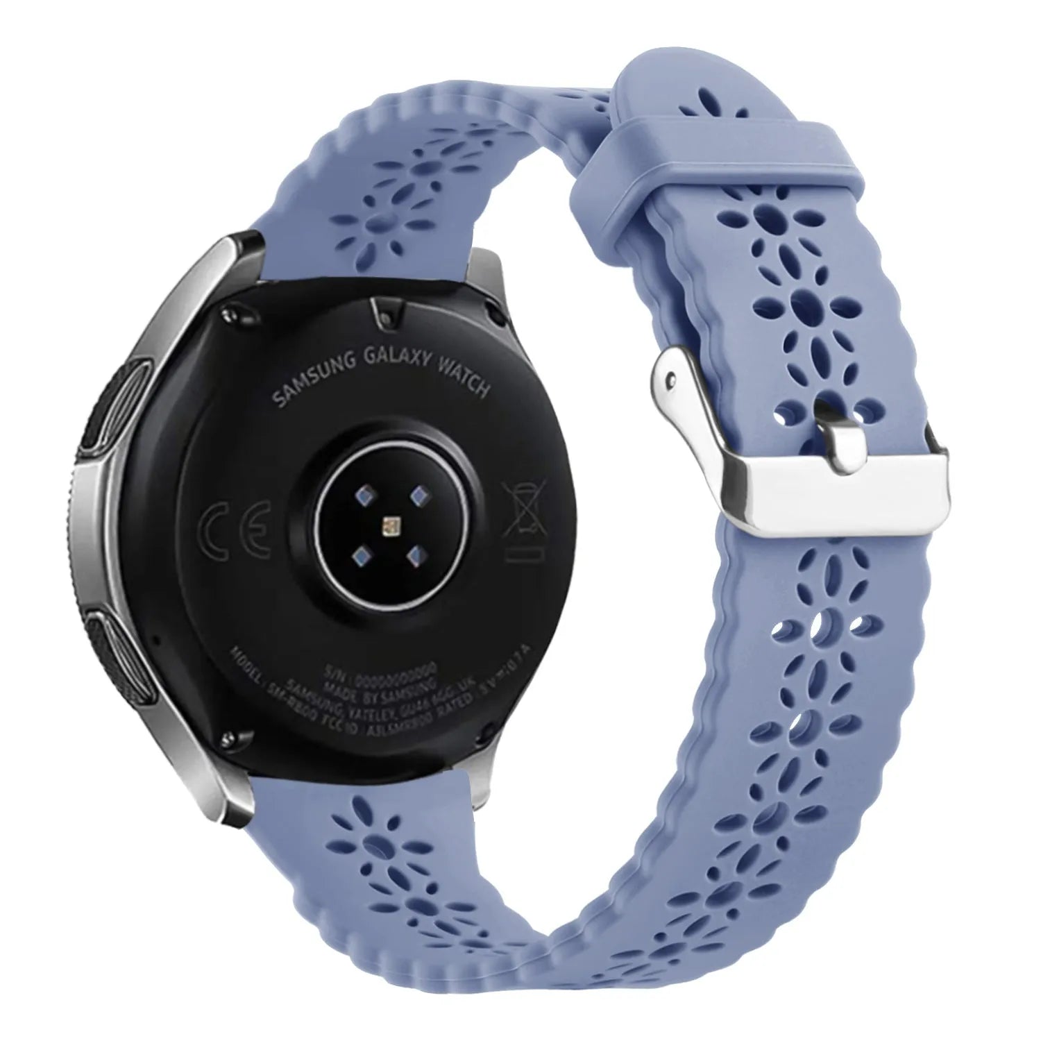 Amazfit GTR Mini siliconen bandje met patroon (lavendel grijs)