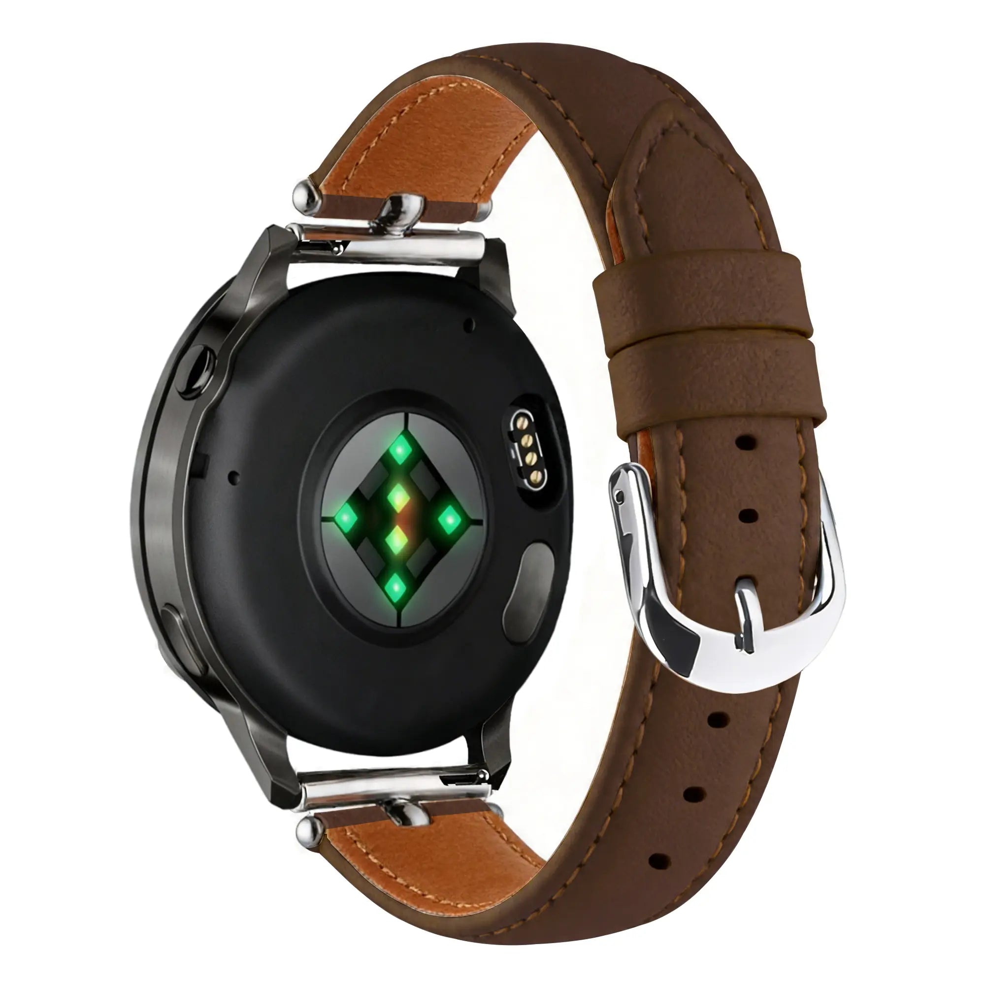 Bandz Garmin Forerunner 645 Lederen band 'Bullet' (bruin)