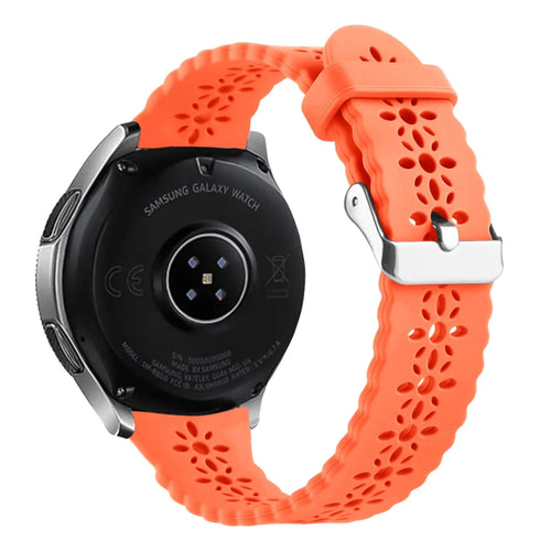Coros Pace 2 Patterned Silicone Strap (Orange)