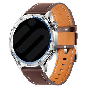 Huawei Watch GT 7 Pro Leather Strap 'One Push' (Dark Brown)
