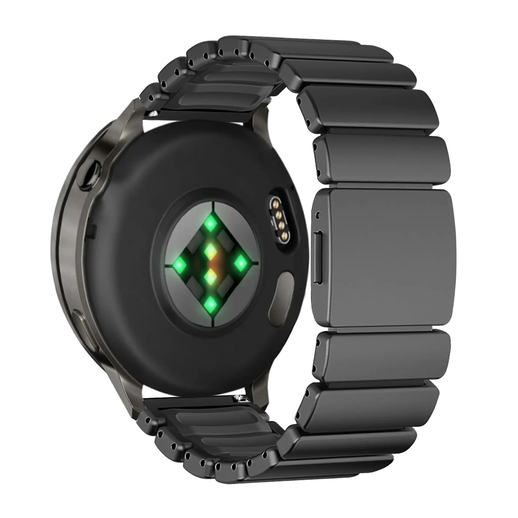 Bandz Garmin D2 Air X15 titanium band 'Hybrid' (zwart)