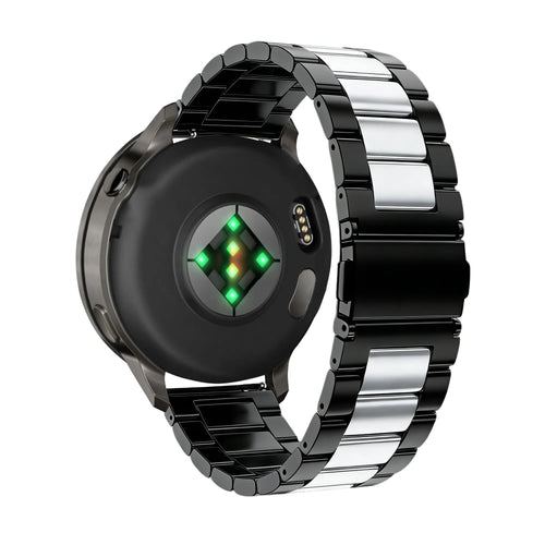 Bandz Garmin Venu 2 Steel Strap 'Classic' (Black/Silver)