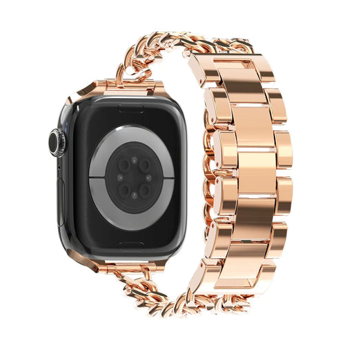 Bandz Apple Watch stalen band 'Double Tour' (roségoud)