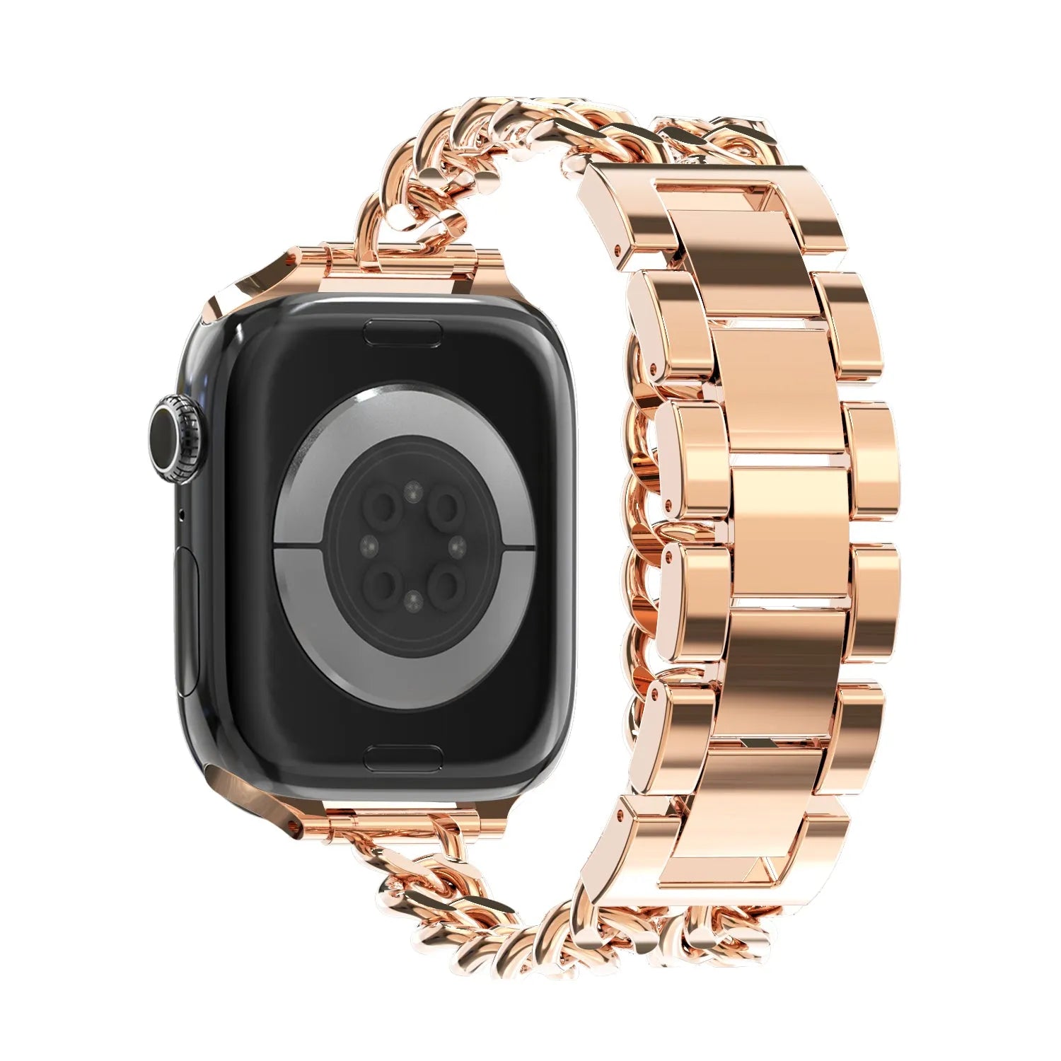Bandz Apple Watch stalen band 'Double Tour' (roségoud)