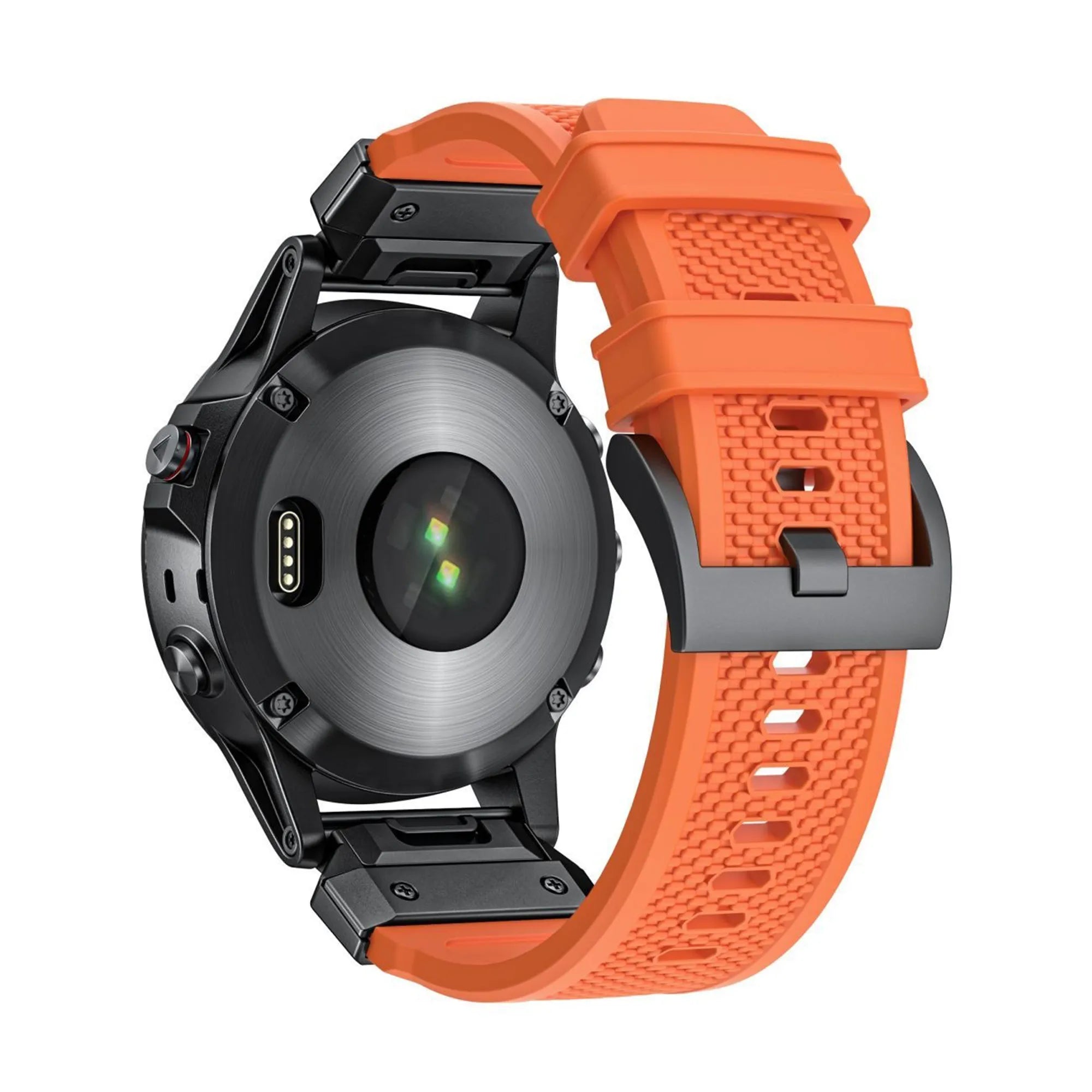Bandz Garmin Fenix E siliconen band 'Explorer' (oranje)