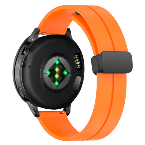 Bandz Garmin Forerunner 265 Silicone Strap with D-Buckle (Orange)