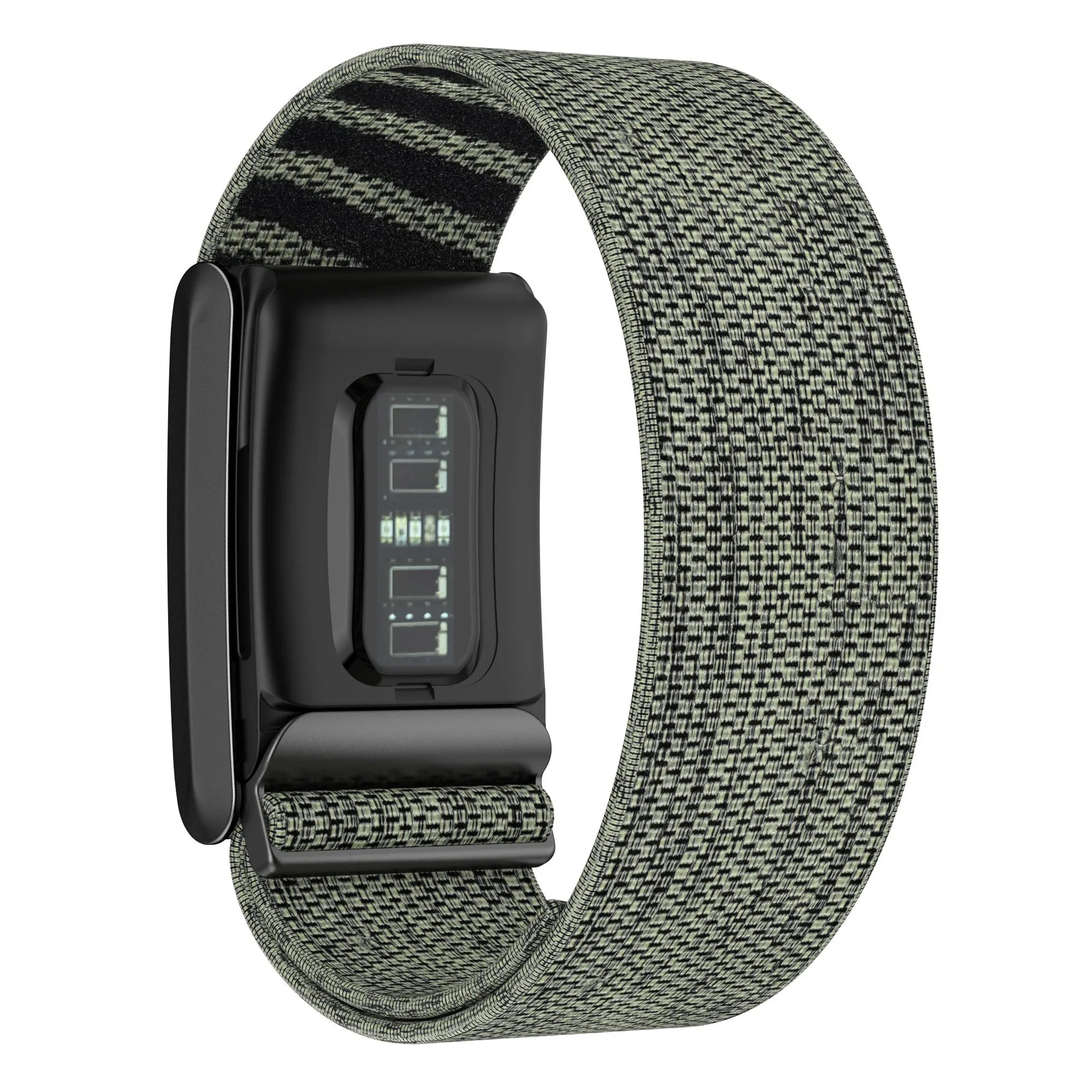 Nylon bandje geschikt voor Whoop 4.0 (grijs-groen)