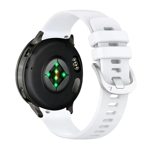 Bandz Garmin Forerunner 255s siliconen band 'Classic' (wit)