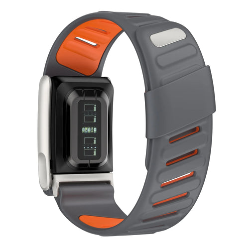 Sport bandje geschikt voor Whoop MG (donkergrijs/oranje)