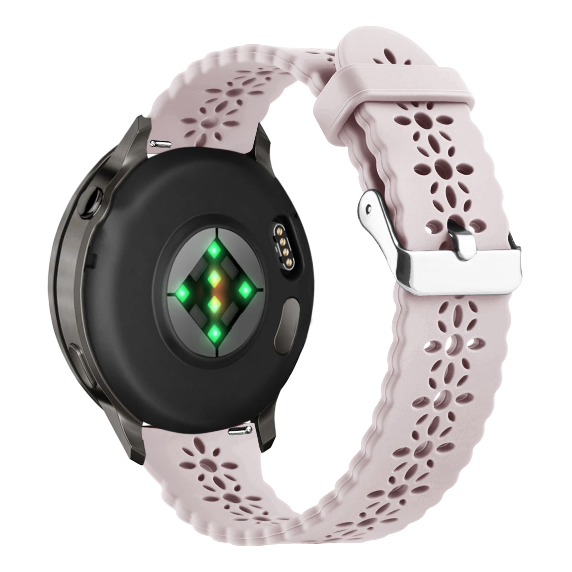 Bandz Garmin Bounce 2 Silicone Strap 'Lace' (Pink)