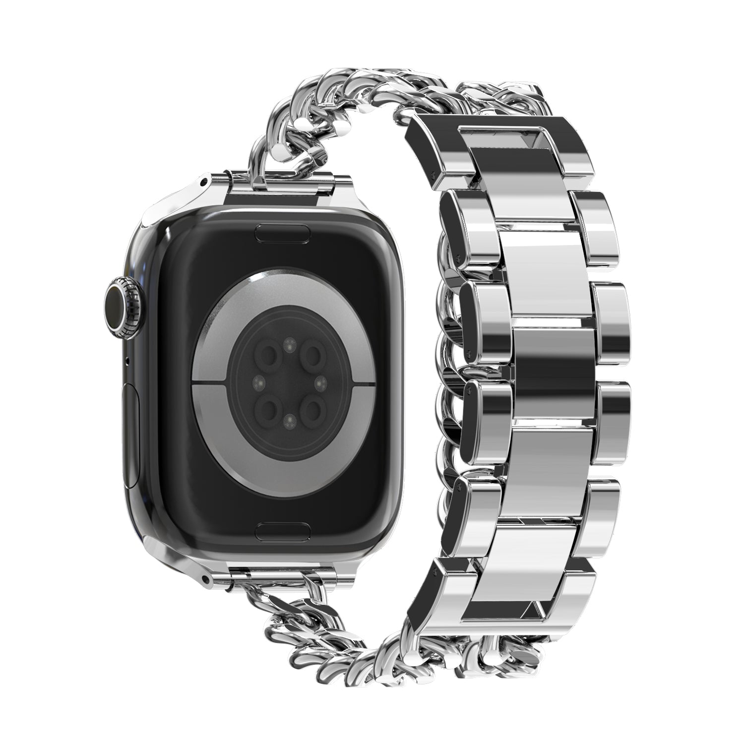 Bandz Apple Watch stalen band 'Double Tour' (zilver)