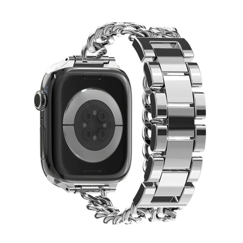 Bandz Apple Watch stalen band 'Double Tour' (zilver)