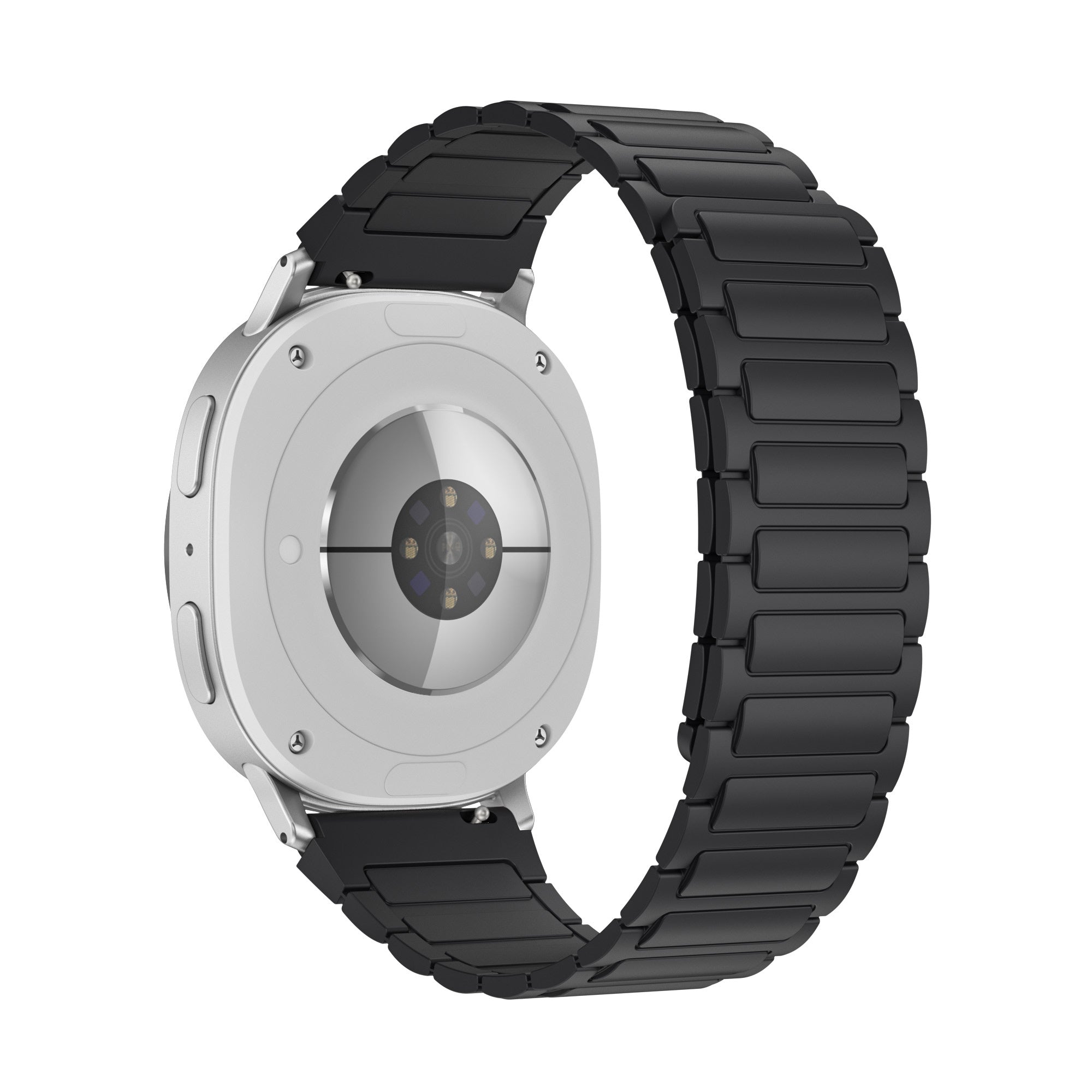 Samsung Galaxy Watch 9 - 44mm magnetisch siliconen bandje (zwart)