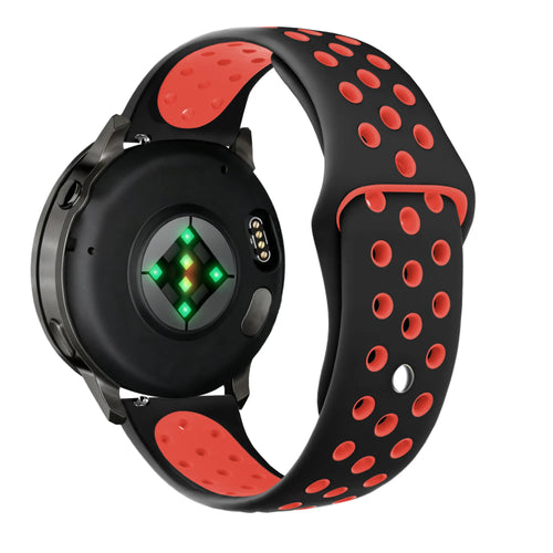 Bandz Garmin Venu 3 sport band 'Deluxe' (zwart/rood)