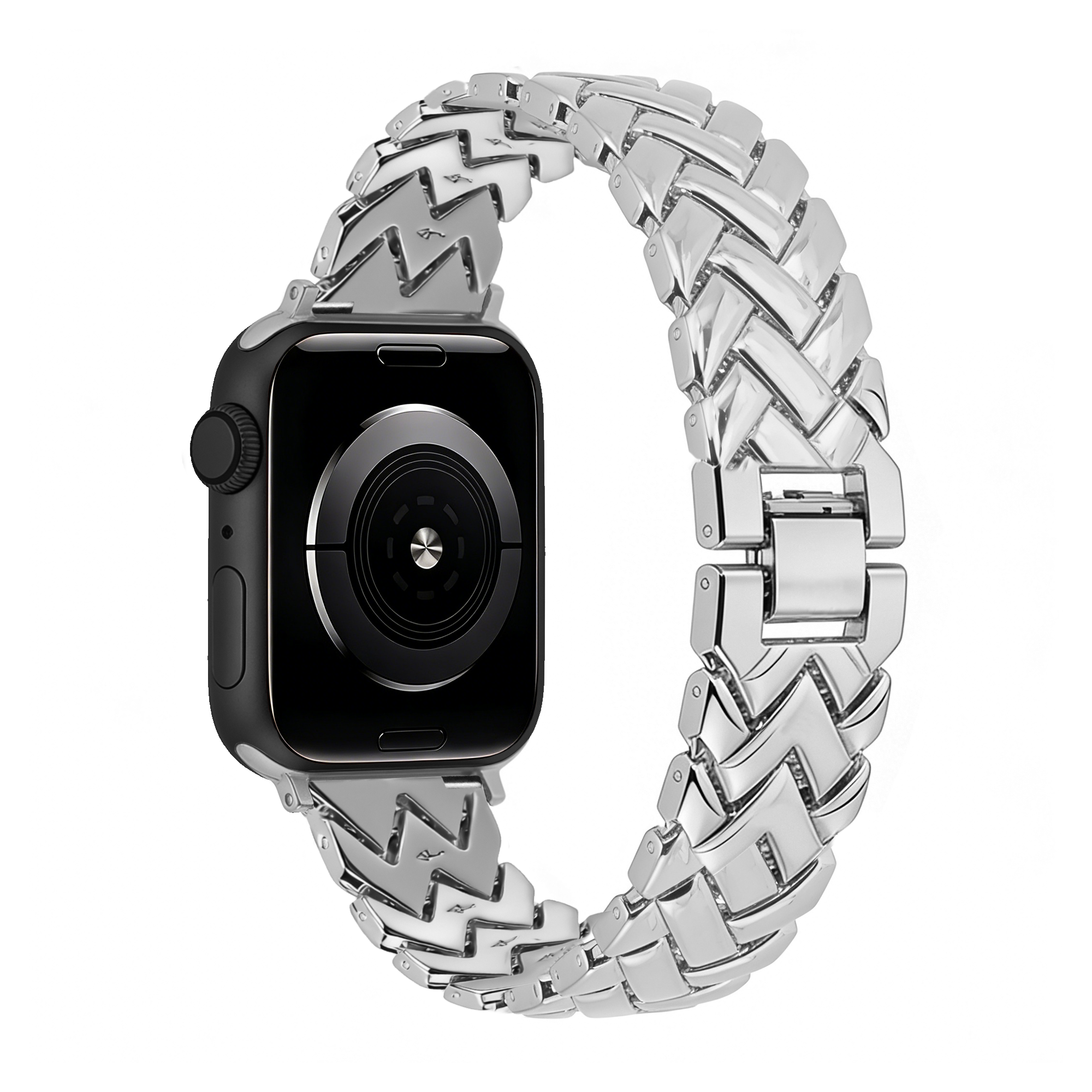 Bandz Apple Watch metalen band 'V-type' (zilver)