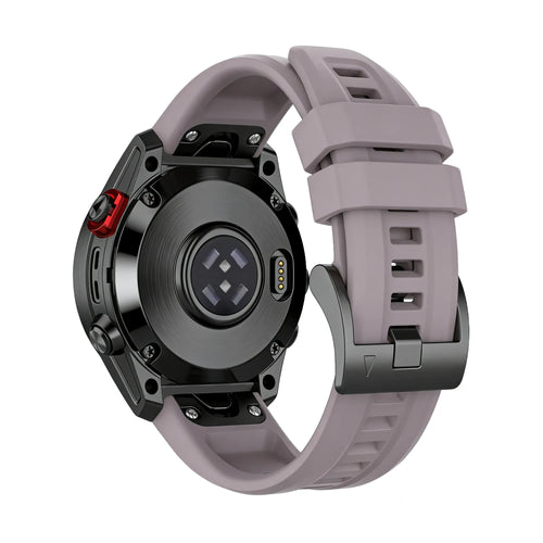 Bandz Garmin D2 Mach 2 - 47mm Silicone Strap 'Classic' (Lavender Grey)
