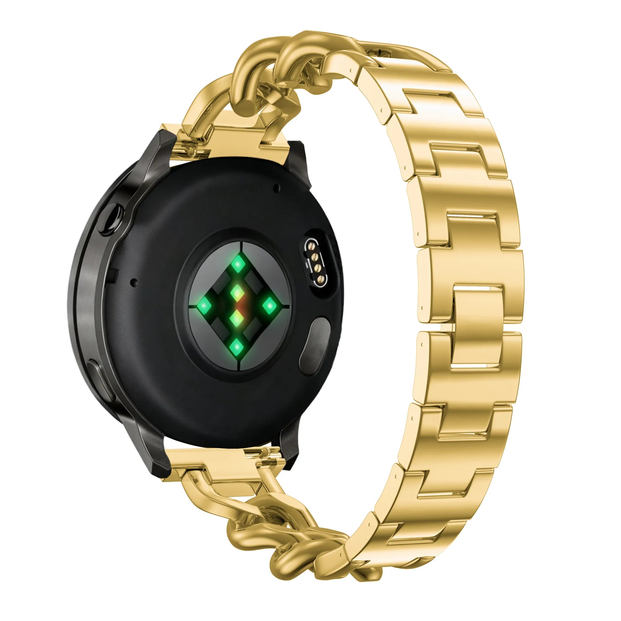 Bandz Huawei Watch GT 5 - 41mm metalen band 'Chains' (goud)