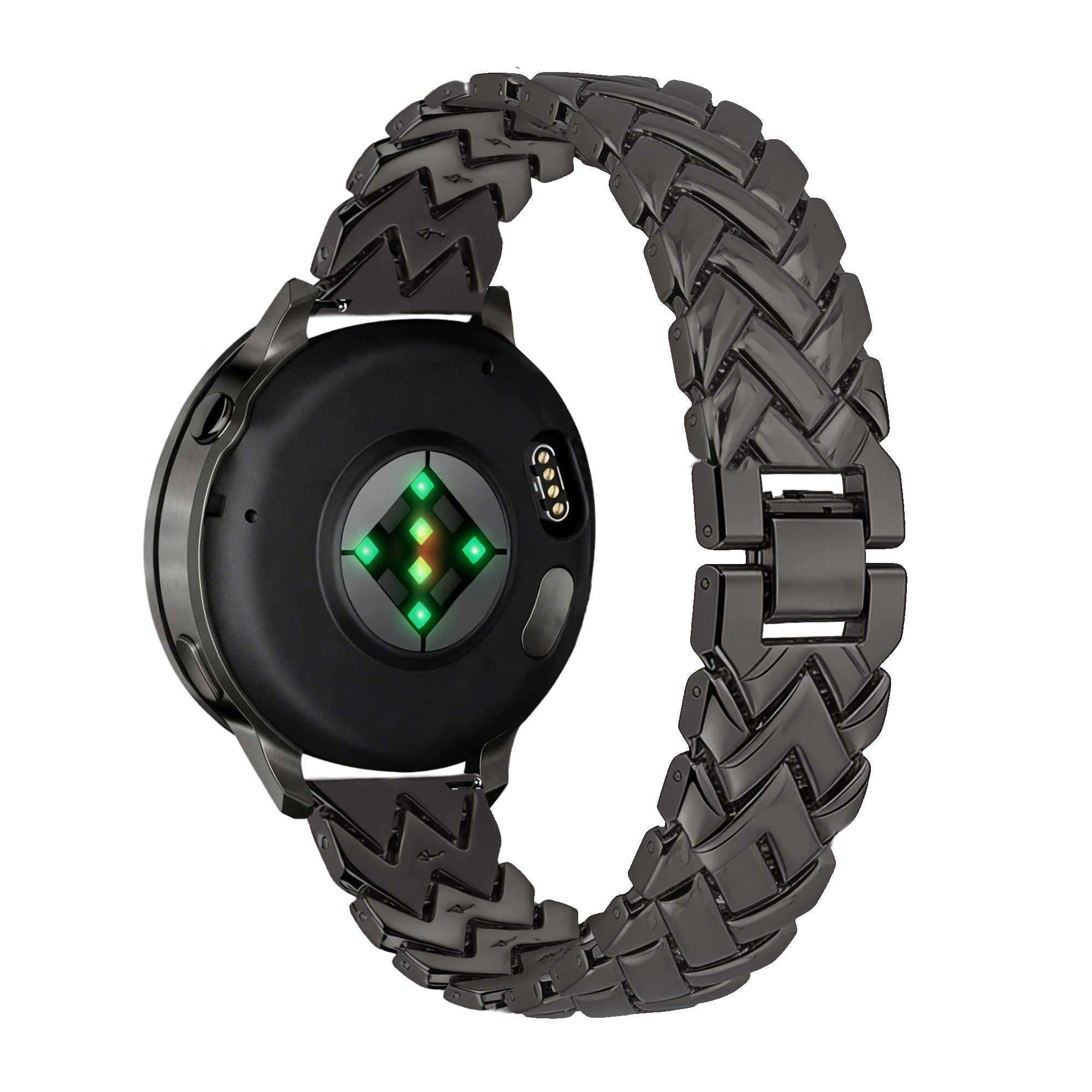 Bandz Withings Steel HR - 36mm Metal Strap 'V-Type' (Black)