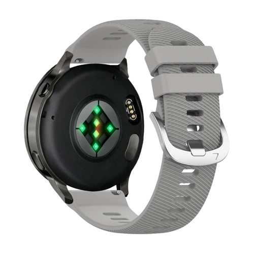 Bandz Garmin Venu 3s siliconen band 'Deluxe' (grijs)
