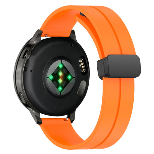 Bandz Garmin Venu 4 - 45mm siliconen band met D-buckle (oranje)