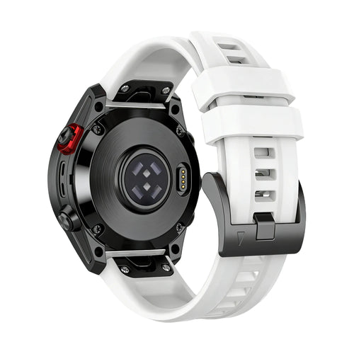 Bandz Garmin D2 Bravo siliconen band 'Classic' (wit)