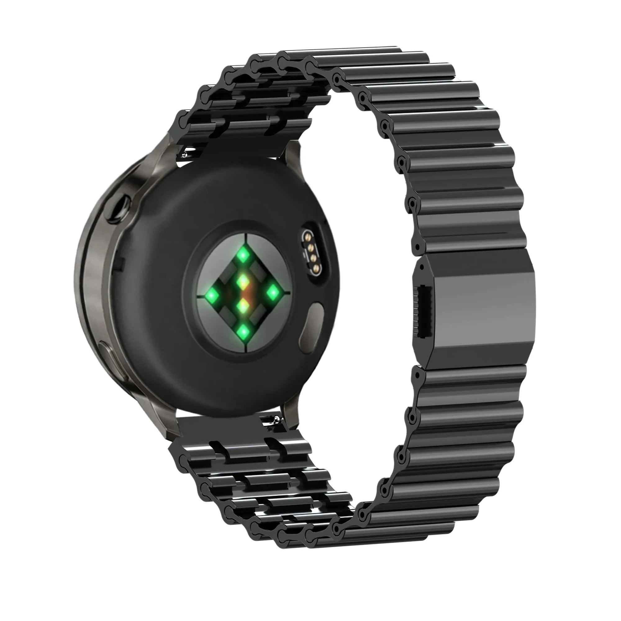 Bandz Polar Grit X premium stalen band 'Ocean' (zwart)