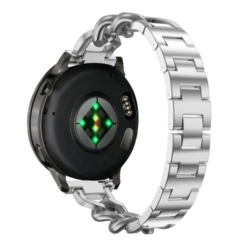 Bandz Garmin Vivomove Sport Metal Strap 'Chains' (Silver)