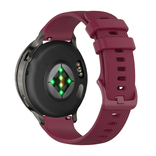 Bandz Garmin Venu 3 siliconen band 'Premium' (wijnrood)