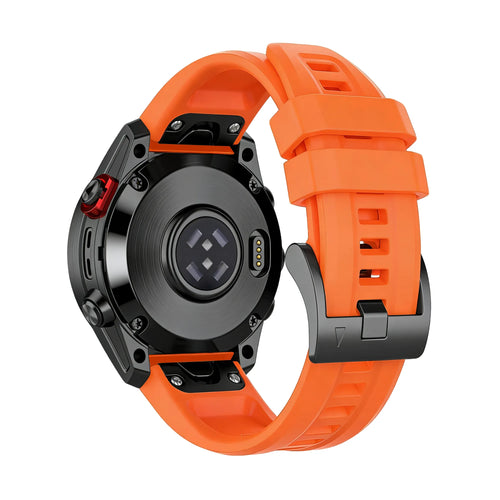 Bandz Garmin Fenix 9 - 43mm Silicone Strap 'Classic' (Orange)