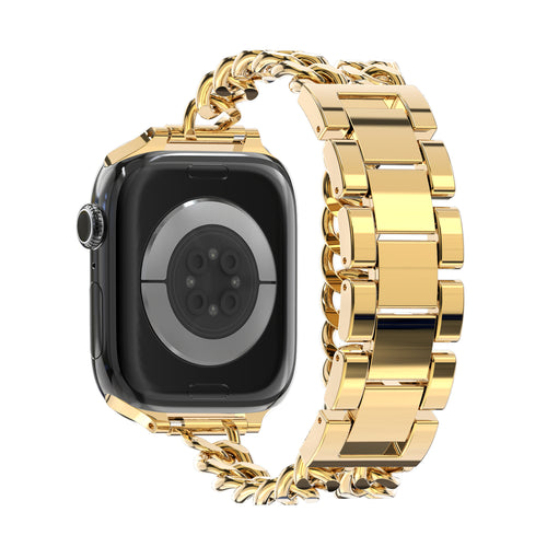 Bandz Apple Watch stalen band 'Double Tour' (goud)