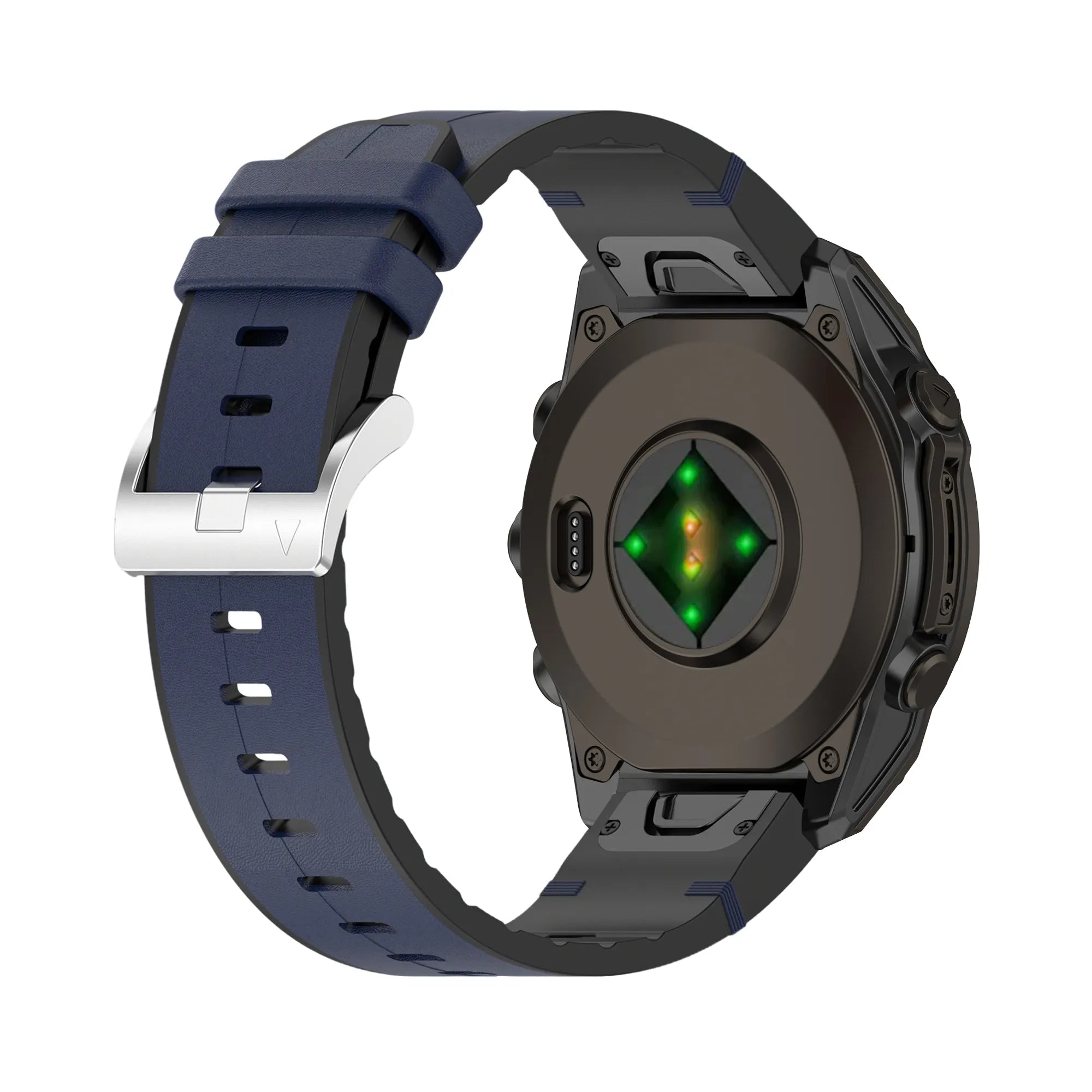 Garmin Fenix 8 Pro - 47mm Leather Hybrid Strap (Blue)