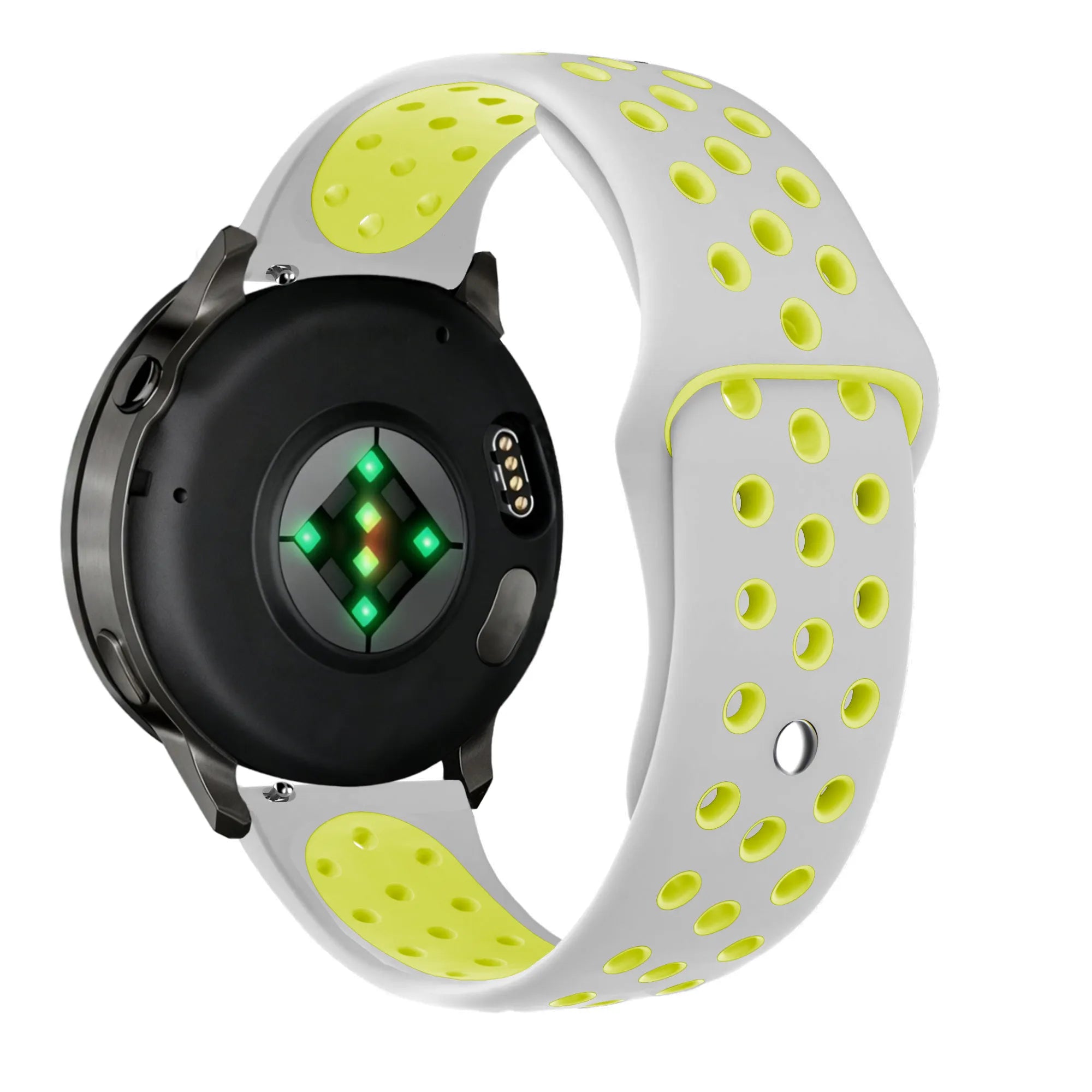 Bandz Garmin Forerunner 265 sport band 'Deluxe' (grijs/geel)