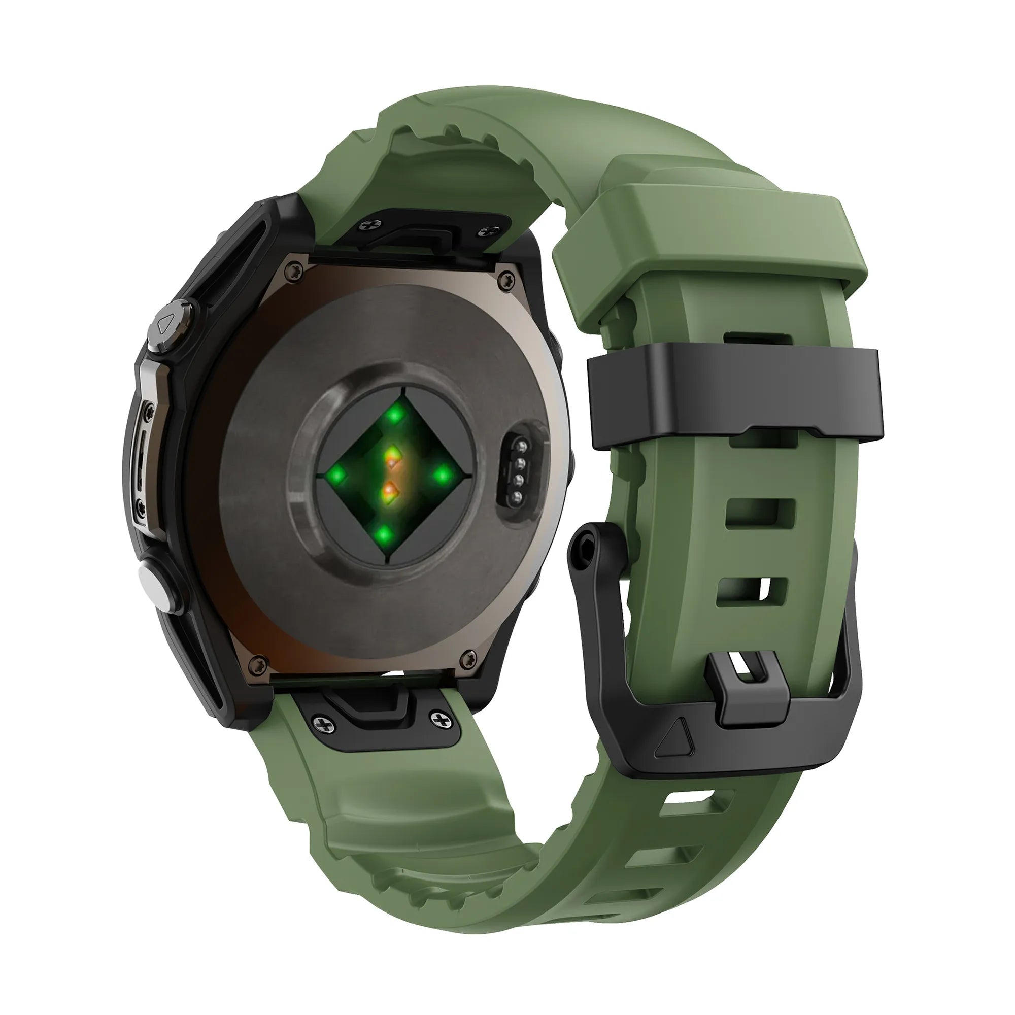 Garmin Fenix E trail siliconen band (donkergroen)