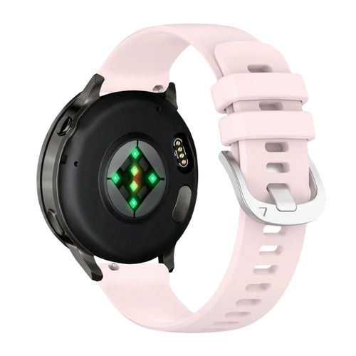 Bandz Garmin Vivoactive 4s siliconen band 'Classic' (lichtroze)