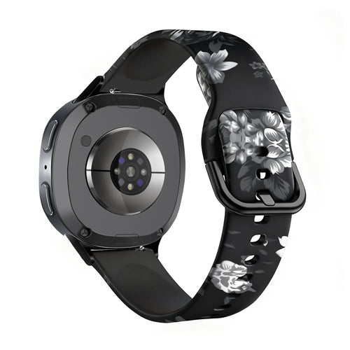 Samsung Galaxy Watch 8 Classic Grey Flower Strap