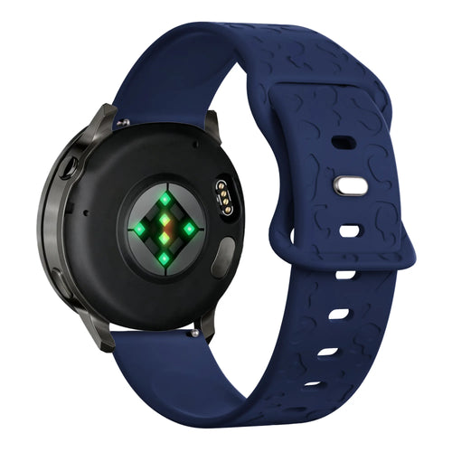 Bandz Garmin Forerunner 55 Silicone Strap 'Leopard' (Dark Blue)