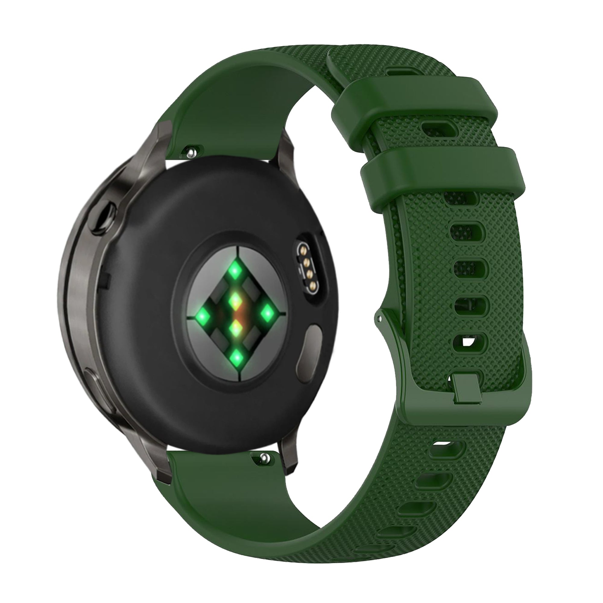 Bandz Garmin Forerunner 645 Silicone Strap 'Premium' (Army Green)