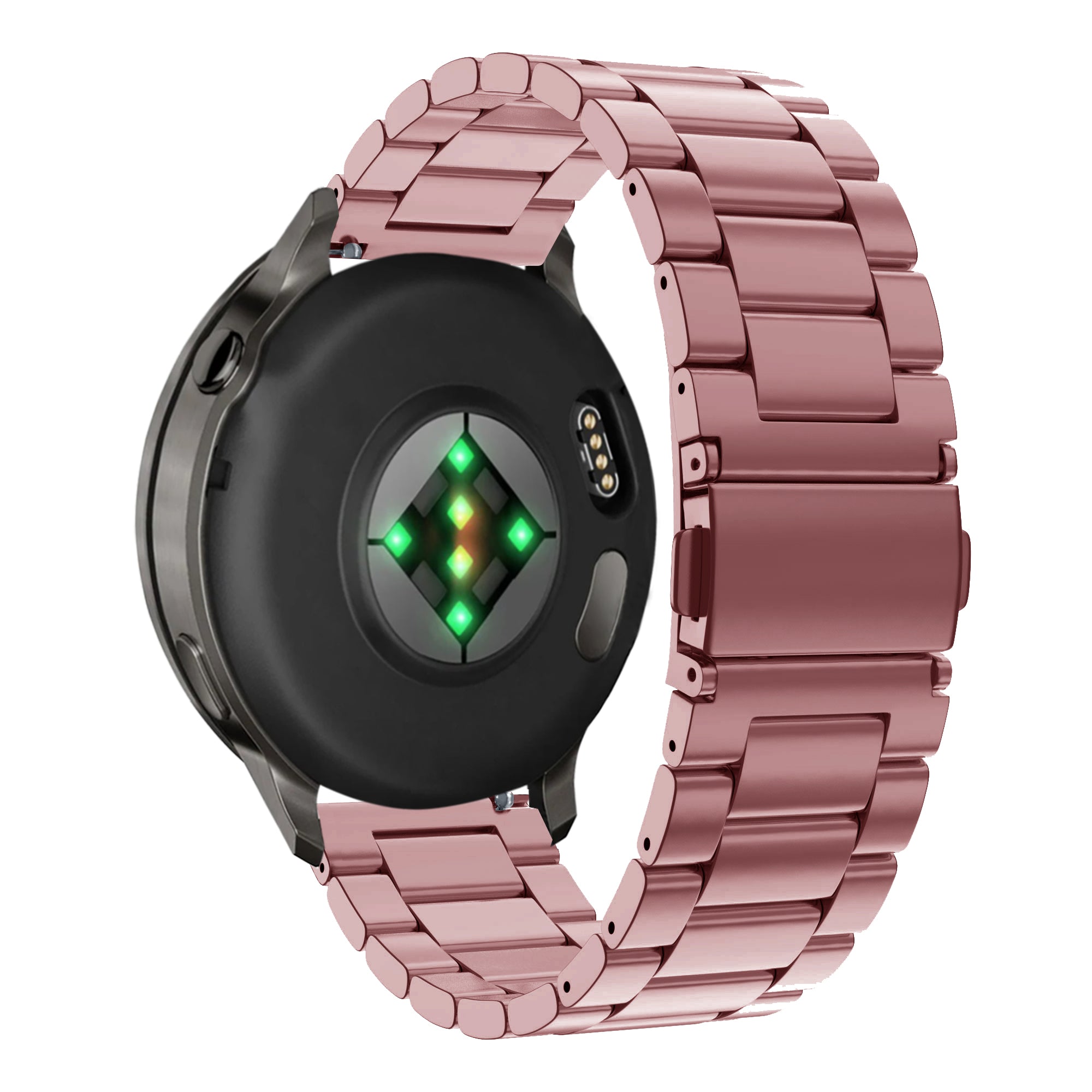 Bandz Garmin Forerunner 255s Steel Strap 'Classic' (Pink)