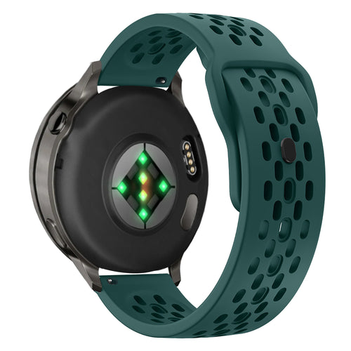 Bandz Garmin Forerunner 265 Silicone Strap 'Air' (Dark Green)