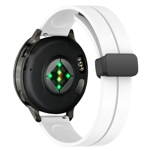 Bandz Garmin Vivomove HR siliconen band met D-buckle (wit)