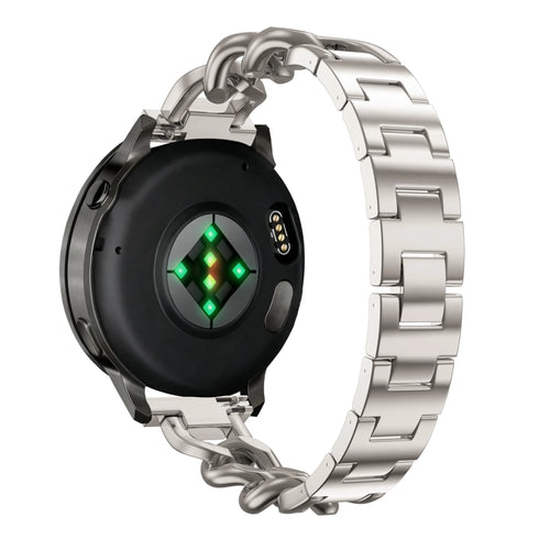 Bandz Fossil Gen 5e - 42mm metalen band 'Chains' (sterrenlicht)