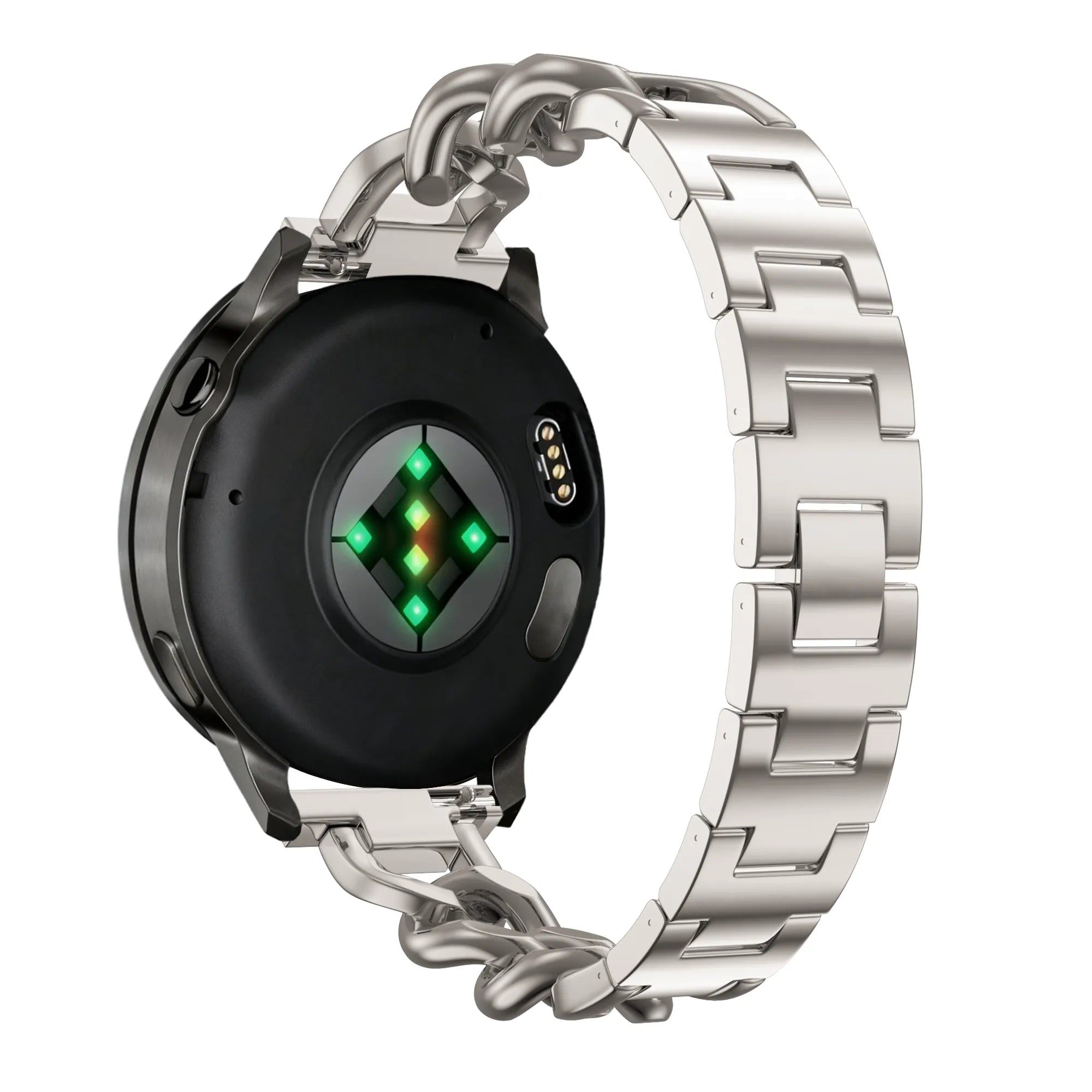 Bandz Fossil Gen 5e - 42mm metalen band 'Chains' (sterrenlicht)
