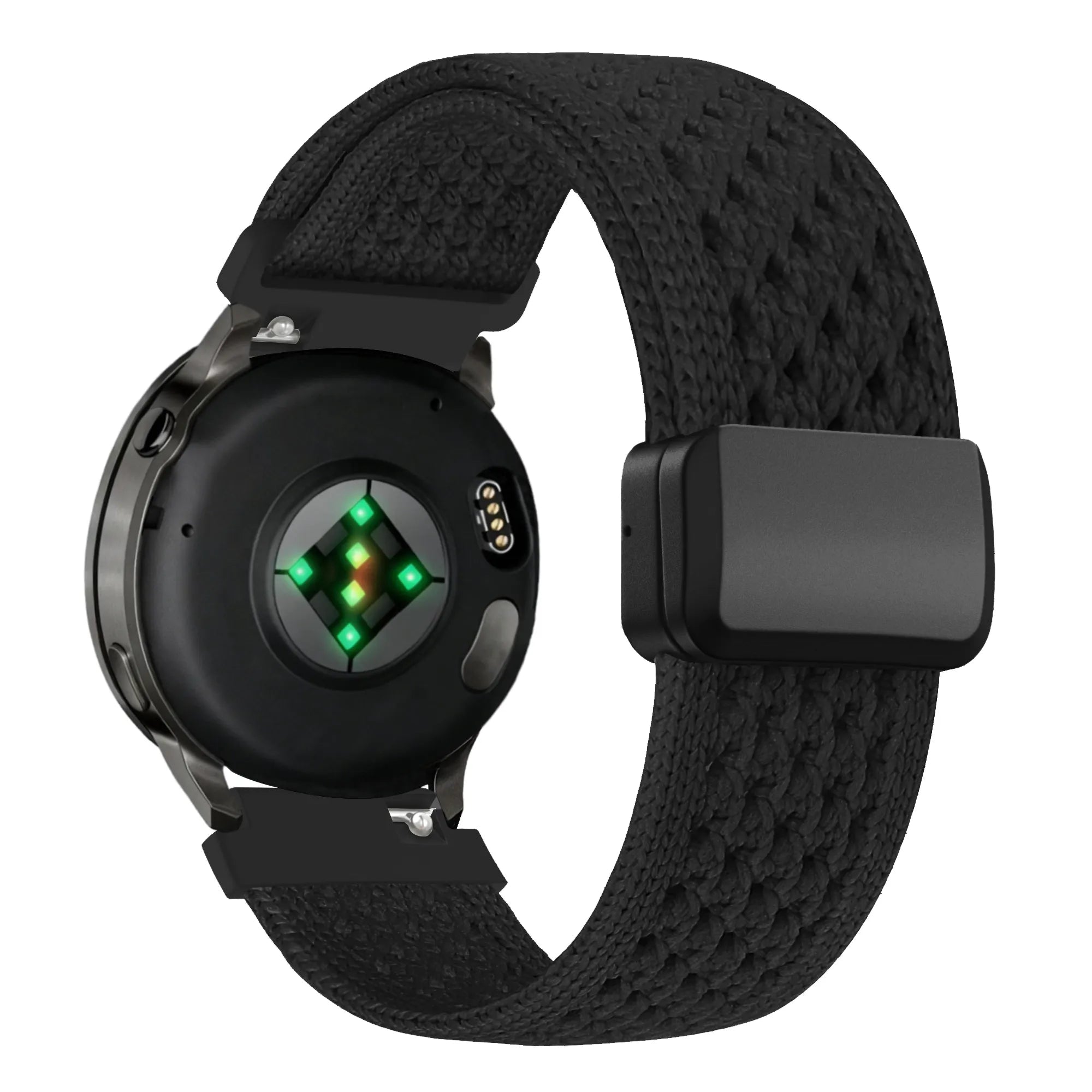 Bandz Huawei Watch GT 5 - 41mm vintage nylon band (zwart)
