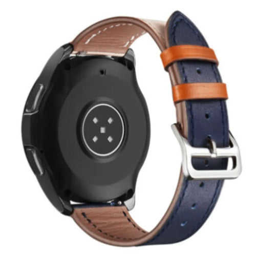 Leather Strap 'Duo', on a watch, 3/4 rear view