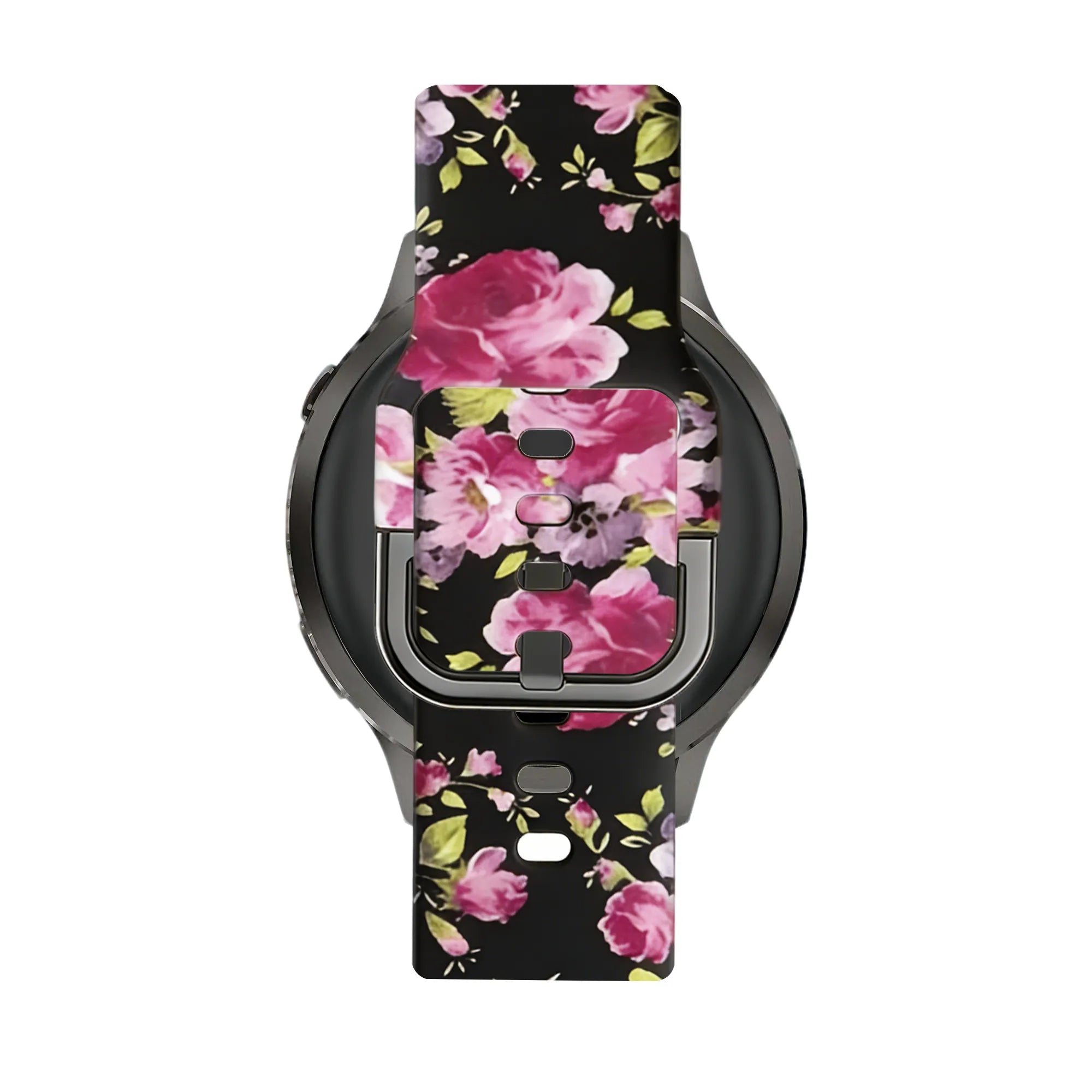 Bandz Garmin Forerunner 265s siliconen band 'Pink Flower'