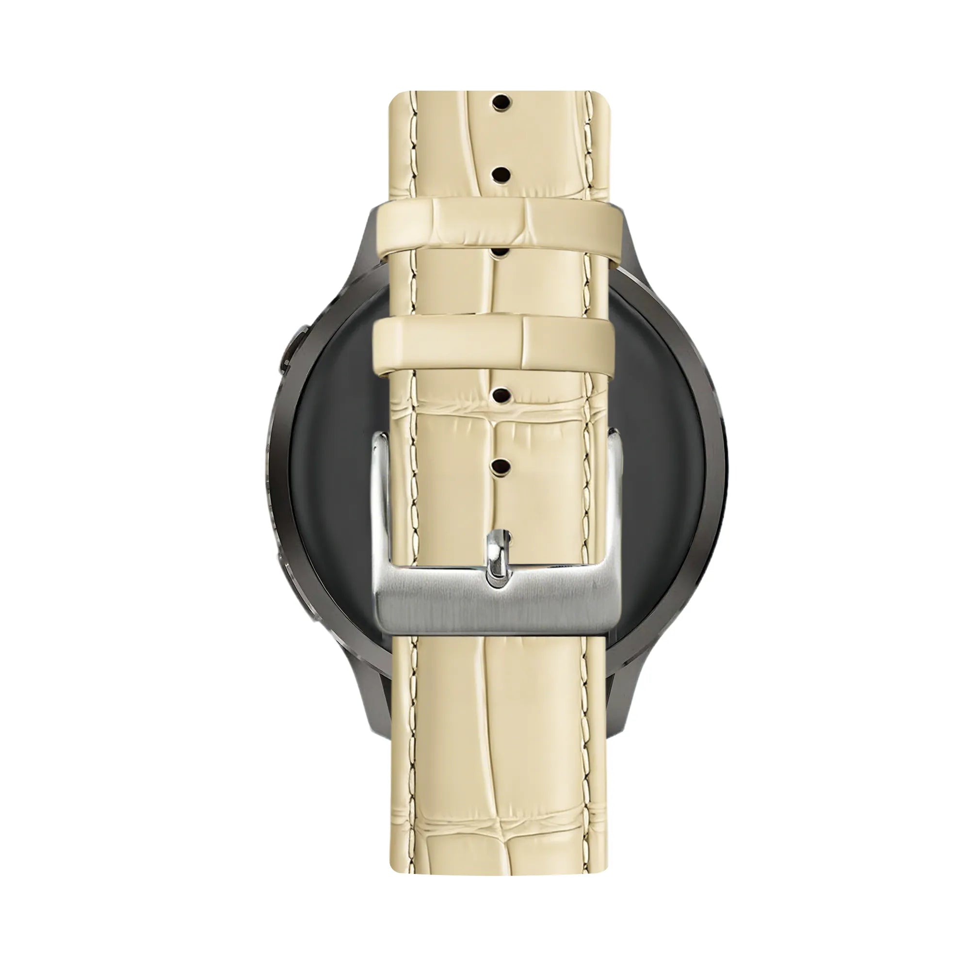 Bandz Garmin Venu SQ 2 Leren crocodile grain band (beige)