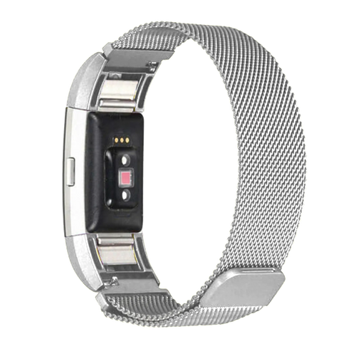 Fitbit Charge 4 Milanese band (zilver)